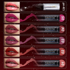 DAGEDA coral swatch from the set offering versatile daytime wear.