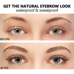 Detail of DAGEDA 4D sticker highlighting natural brow texture