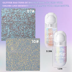 DAGEDA quick-dry glitter gel for all-day sparkle.