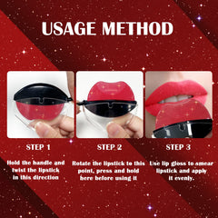 DAGEDA Pearl Lipstick moisturizes and soothes lips.
