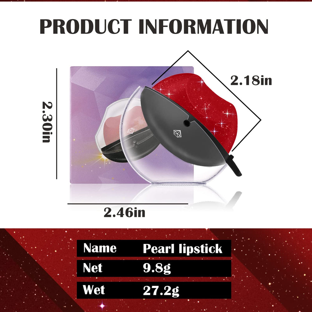 DAGEDA Pearl Lipstick portable design for on-the-go touch ups.