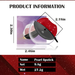 DAGEDA Pearl Lipstick portable design for on-the-go touch ups.