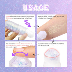 DAGEDA travel-size glitter jar for easy on-the-go touch-ups.