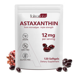 Daiasns Astaxanthin 12mg bottle front label