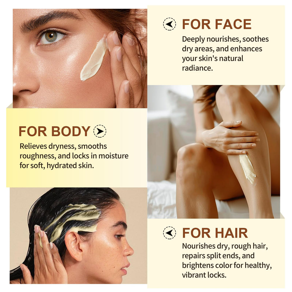 Daiasns shea butter on skin delivers satin-soft feel without greasiness