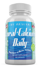 Packaging featuring the Daily Health coral calcium bottle