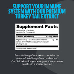Serving size of 2 capsules for daily immune support