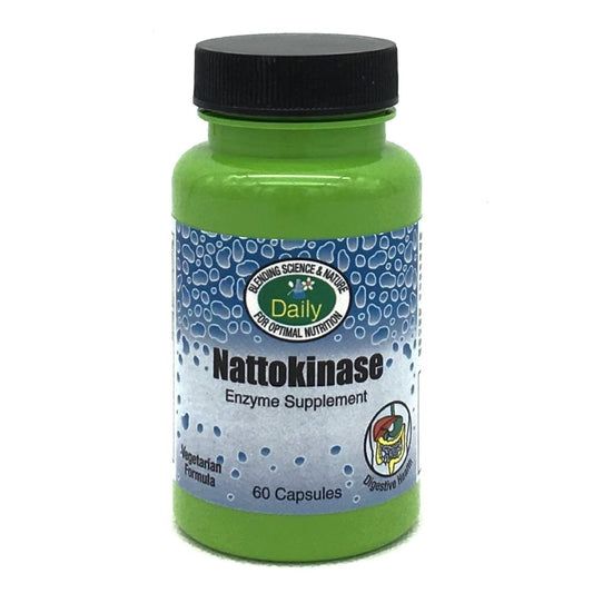 Bottle label for Daily Nattokinase