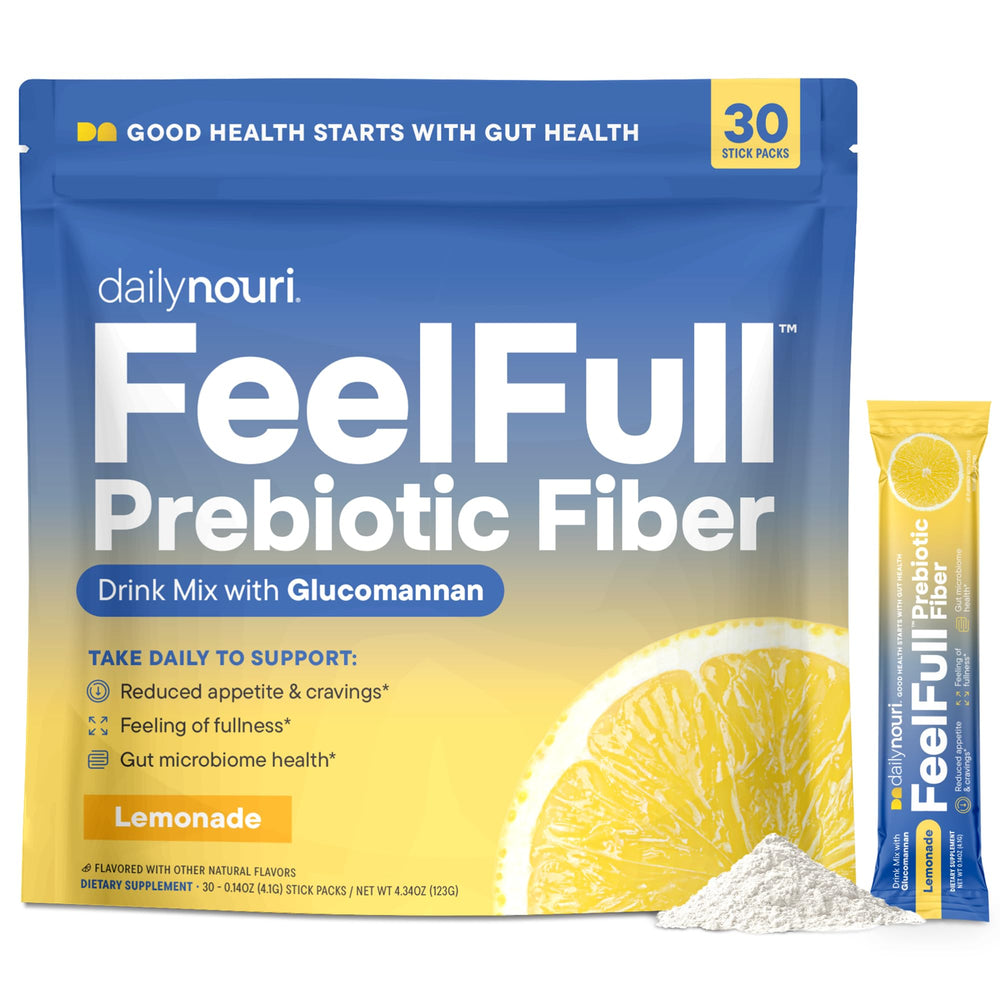 Front of Daily Nouri FeelFull 30-stick-pack box