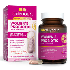Daily Nouri Women’s Probiotic bottle with label