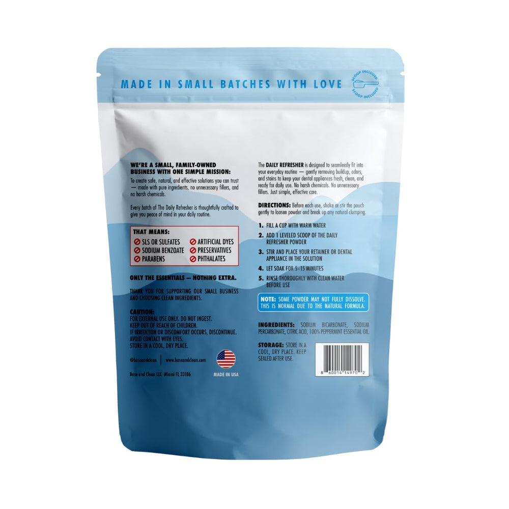 Packaging showing no plastic wrappers and 120 servings