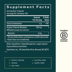 Daily stress support with Rhodiola Rosea for resilience