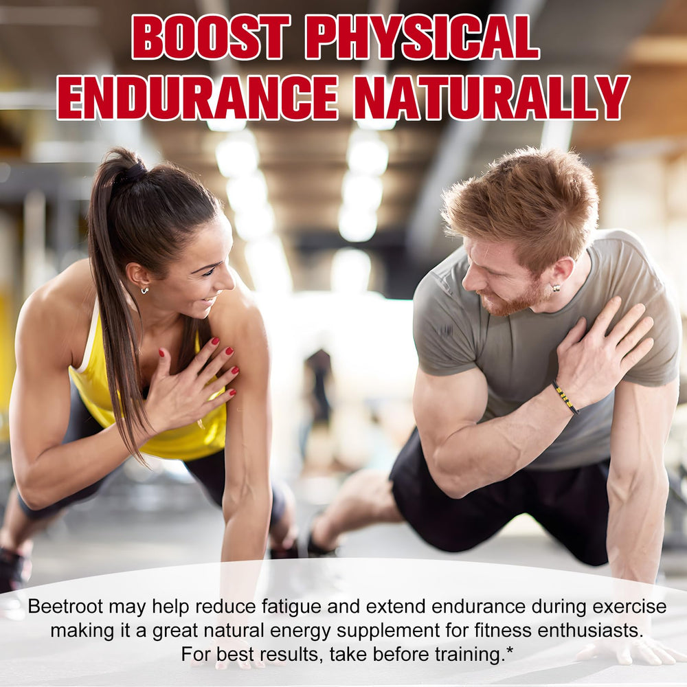 Active person taking beet root supplement for daily energy