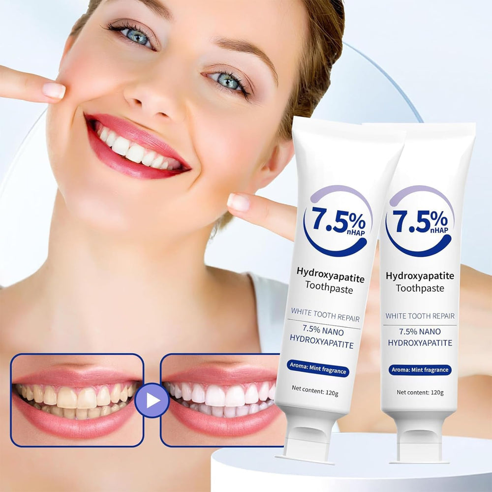 Daily-use hydroxyapatite toothpaste for oral care