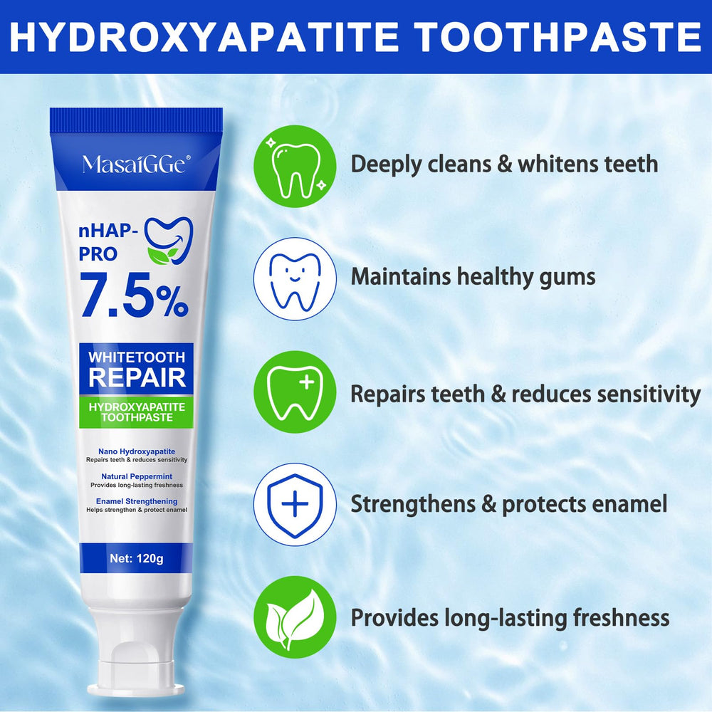 Daily use hydroxyapatite toothpaste pack shot