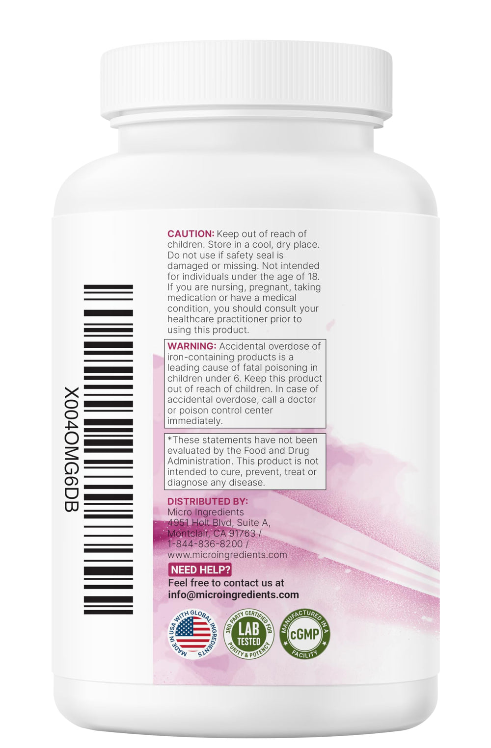 Daily prenatal vitamin supporting maternal and fetal development