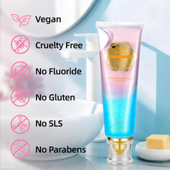 Daily oral care routine featuring the toothpaste