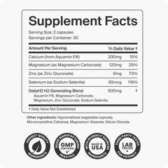 Product image showing DailyH2 as hydrogen water tablet alternative