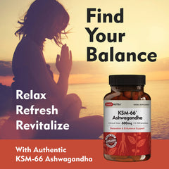 DailyNutra KSM-66 Ashwagandha 600mg bottle - side view
