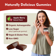 DailyNutra two gummies on a spoon illustrating the 600mg serving size