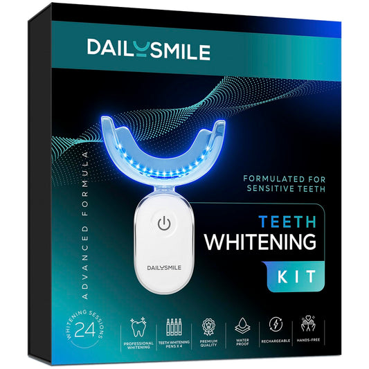 Dailysmile Teeth Whitening Kit packaging with contents