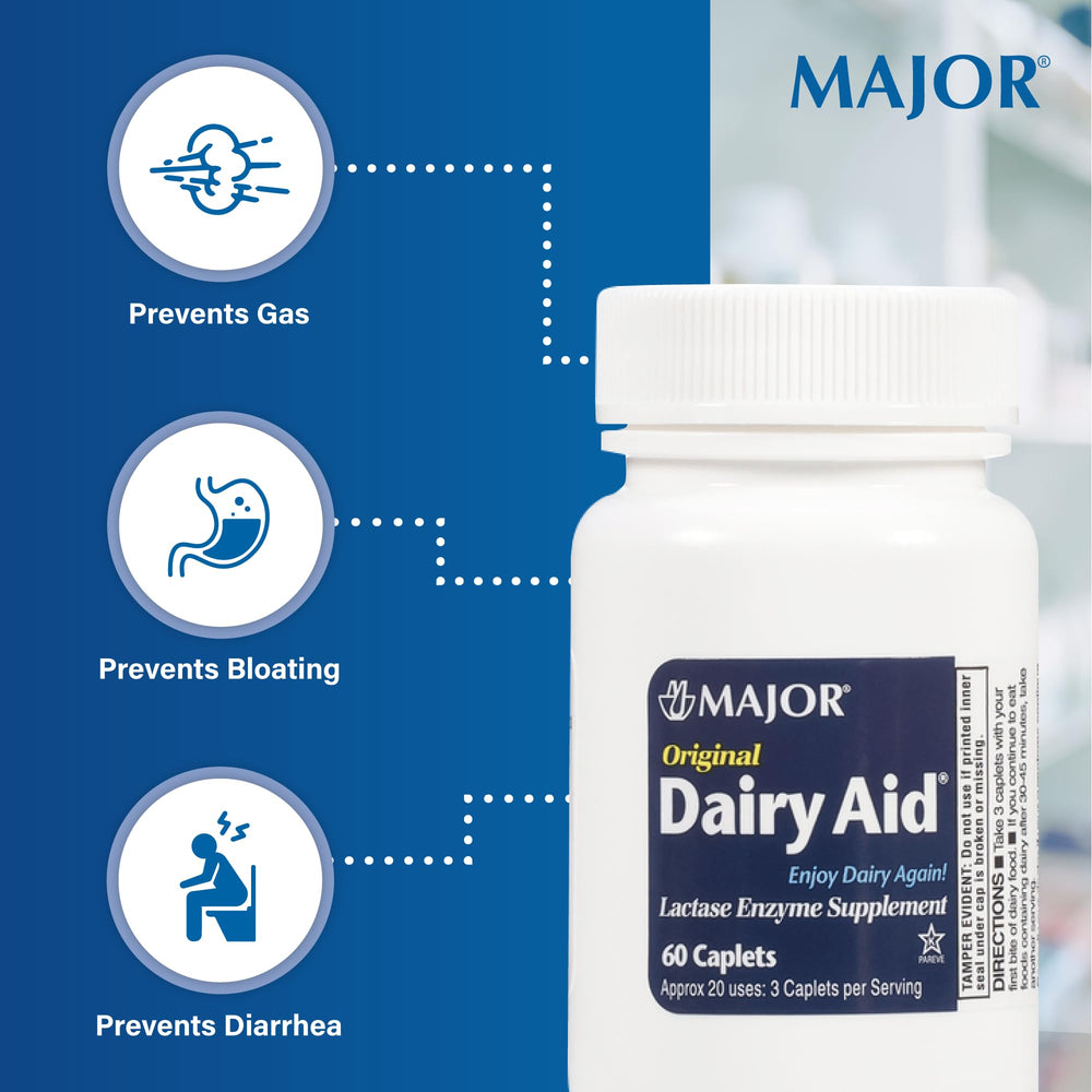 Close-up of lactase enzyme 9000 FCC on label