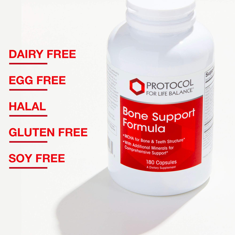 Dairy-free, egg-free, soy-free, and gluten-free bone health supplement