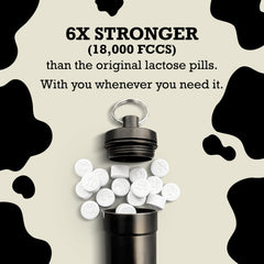 DairyPill Key Pod Max travel case for on-the-go dairy support