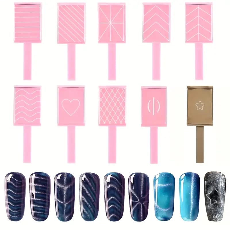 DAIXIANGER patterned wands with hearts for playful nail art