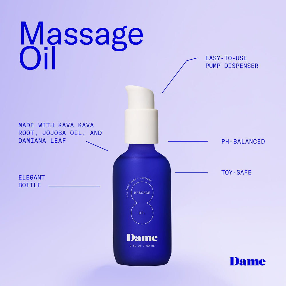 One pump dispensing massage oil