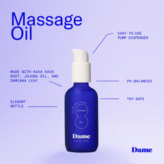 One pump dispensing massage oil