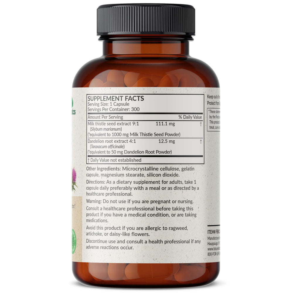 Dandelion root ingredient for detox support