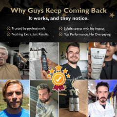 DandyMen diffuser oils bottle label close-up signals premium packaging and quality.