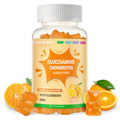 Danew Pro Glucosamine Chondroitin Gummies bottle with orange gummies