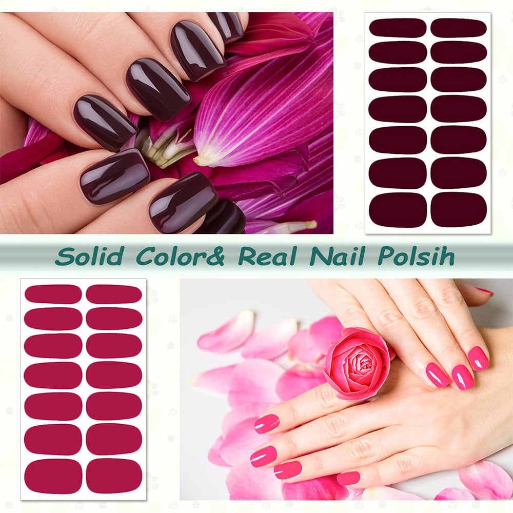 DANNEASY nail strip application on nail shows simple, direct stick-on use.