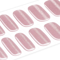 Easy application and removal demonstrated on a fingertip with nail wrap.