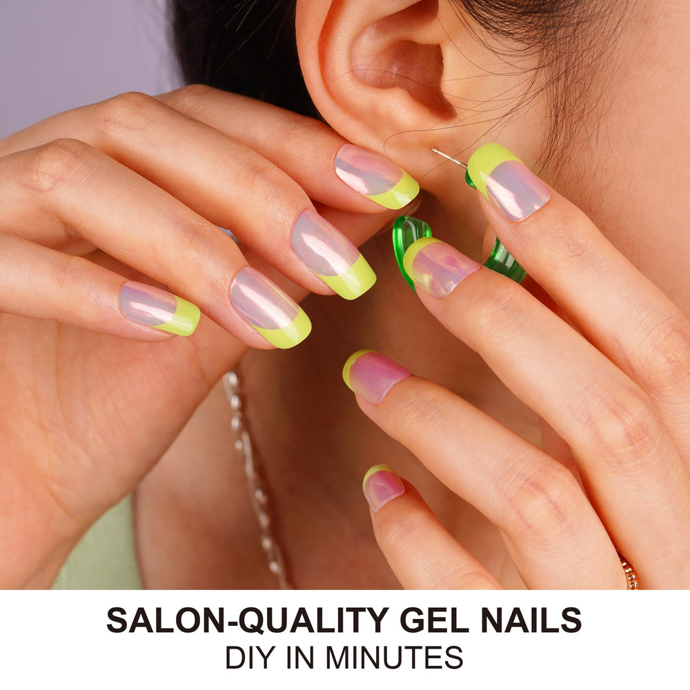 DANNI & TONI aurora gel wraps create a mirror finish with durable wear.