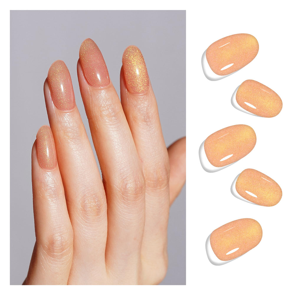 DANNI & TONI Nude Mirage cat-eye wraps for instant salon look at home
