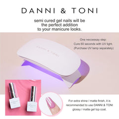 Budget-friendly at-home gel pedicure by DANNI & TONI