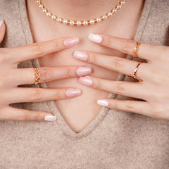 DANNI & TONI nude and white gel strips for quick at home manicure