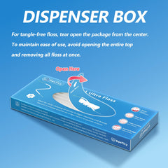 Regular floss strands shown for braces use
