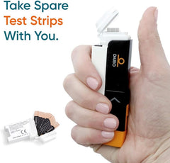 Dario four-pack cartridge packaging shows portable, travel-friendly design.