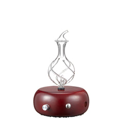 Dark Radiance nebulizing diffuser with hardwood body and glass reservoir