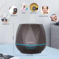 Remote control and diffuser with 7 color LED mood lights