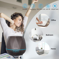 Seven color LED mood lights of the diffuser