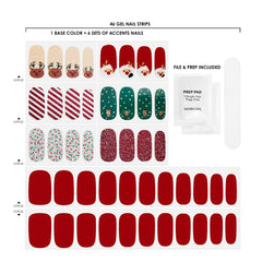 Applying Santa Said So wraps for a quick, mess-free manicure
