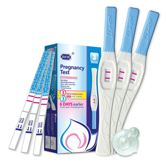 DAVID 6-count pregnancy test kit box