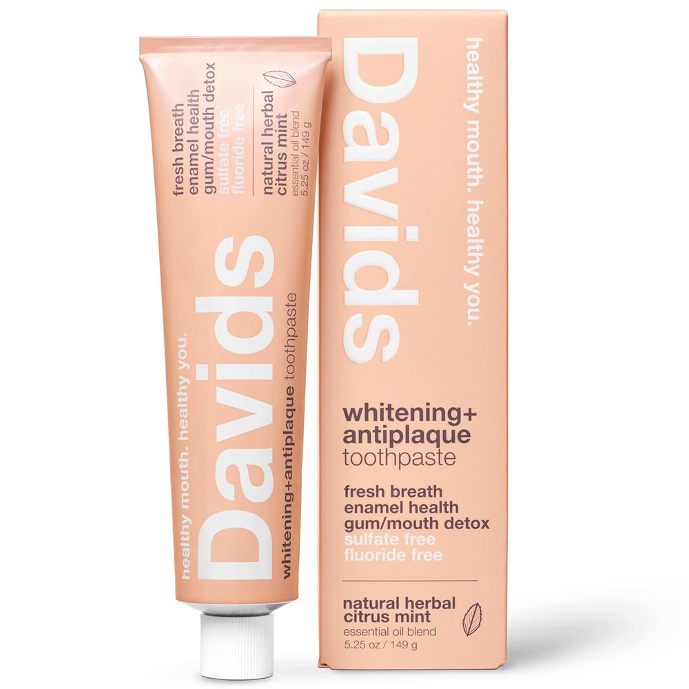 Davids Fluoride Free Toothpaste tube – front view