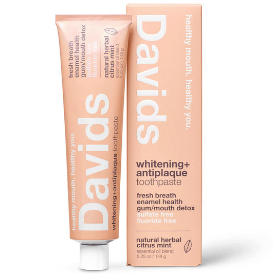 Davids Fluoride Free Toothpaste tube – front view