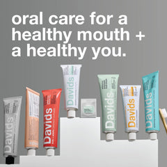 Natural peppermint flavor Davids Hydroxi toothpaste image